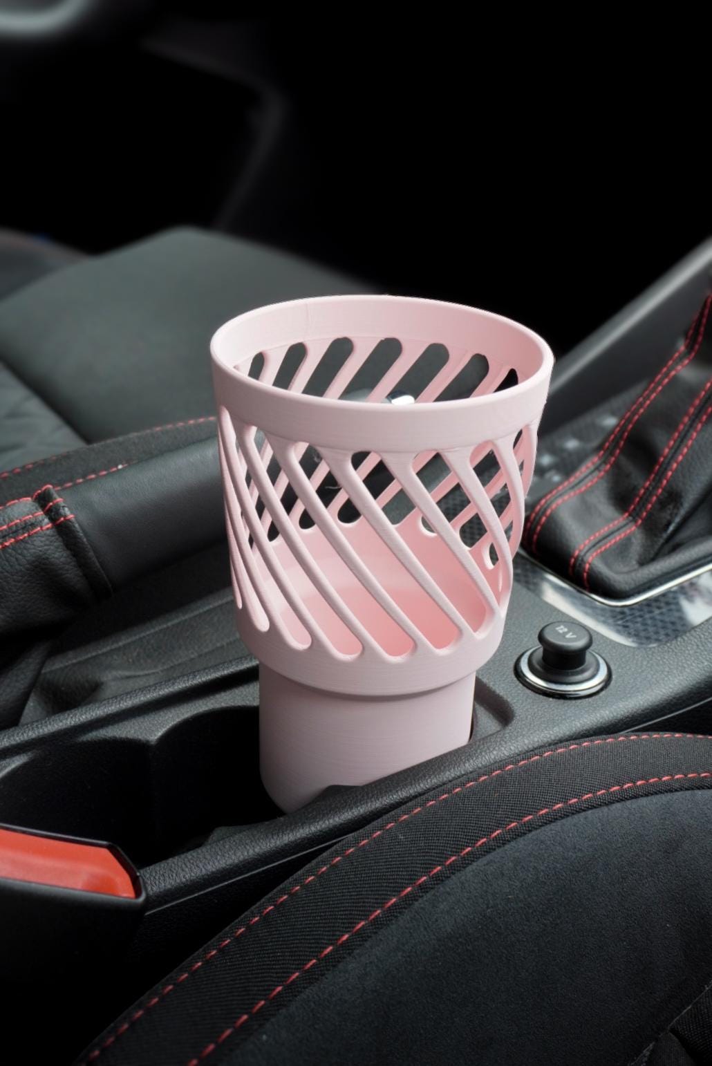 3D Printed Car Cup Holder Extender for Large Tumblers (65-69mm Base)