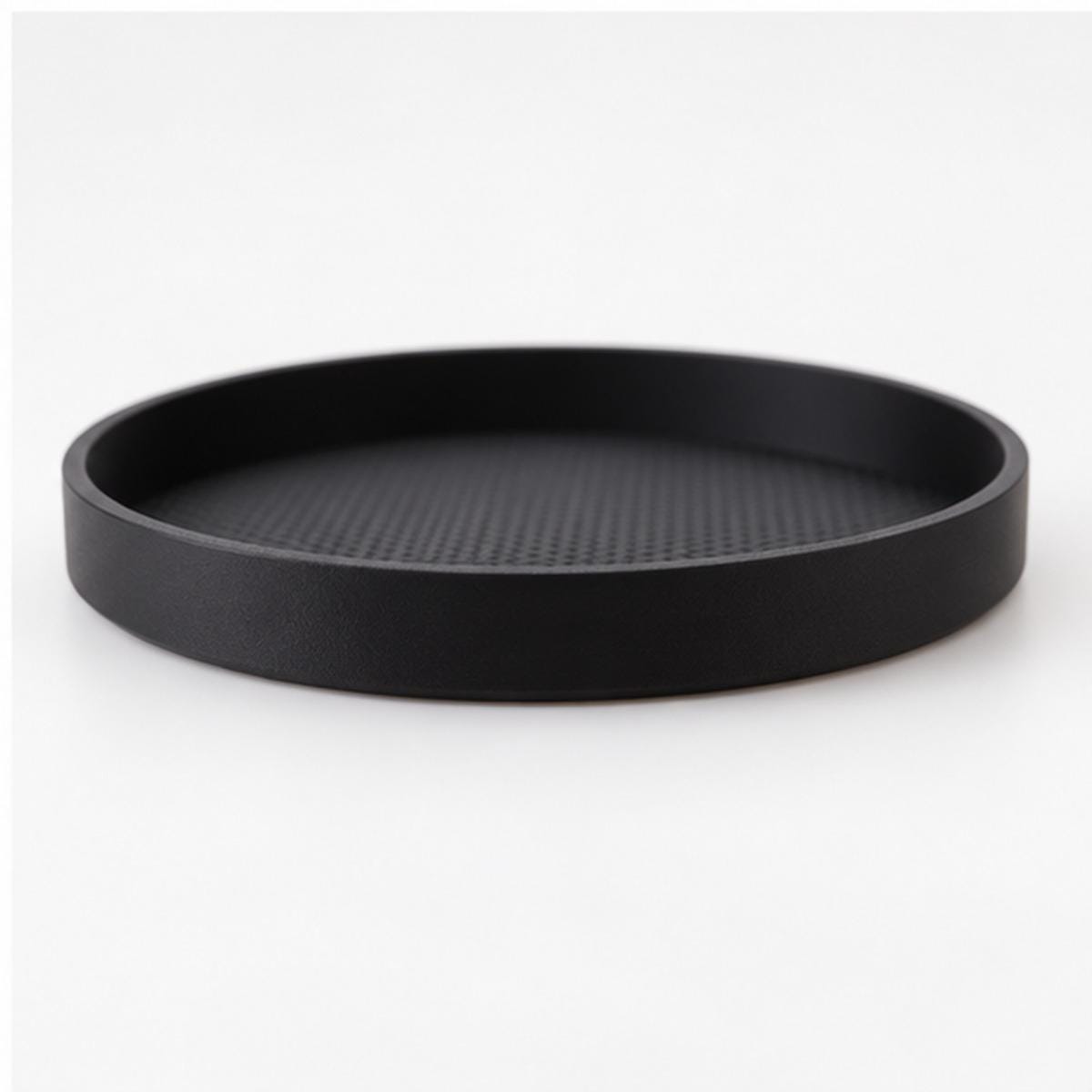 Minimalist Black 3D Printed Catchall Tray, Entryway Organizer (Matte Finish)