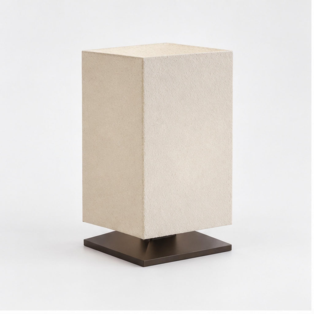 Minimalist Japanese Table Lamp, 3D Printed Warm Ambient Light, Zen Reading Corner Decor