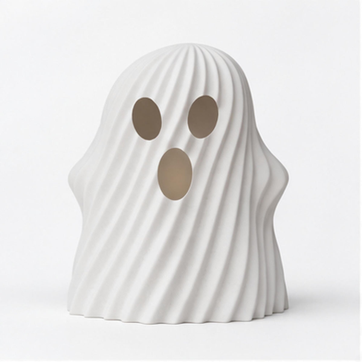 3D Printed Ghost Tealight Holder, Twisted Halloween Shelf Decor, PLA Plastic Ornament