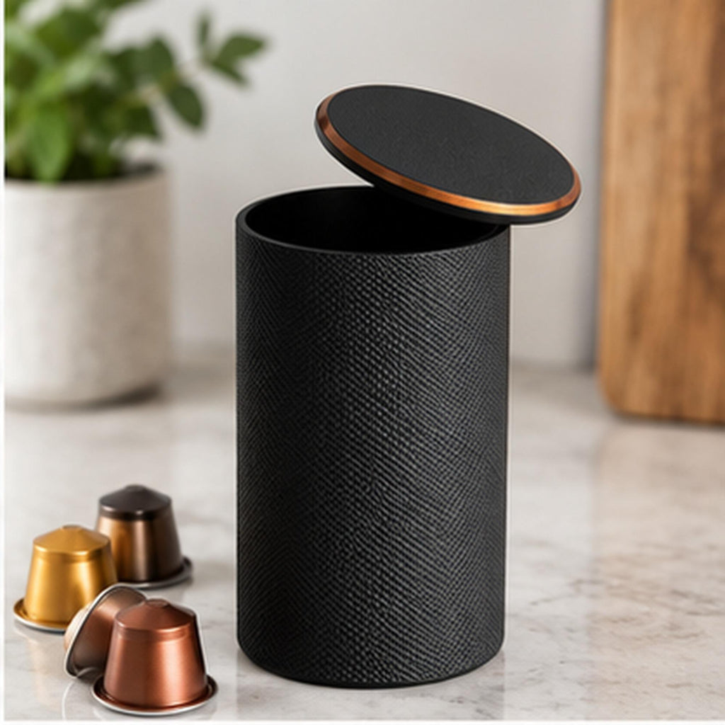 3D Printed Coffee Capsule Holder, Modern Black Pod Storage Stand (Nespresso Compatible)
