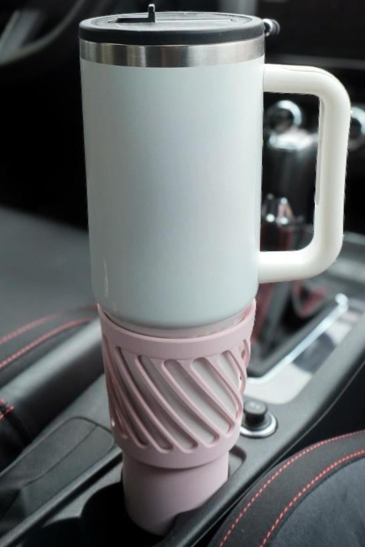3D Printed Car Cup Holder Extender for Large Tumblers (65-69mm Base)