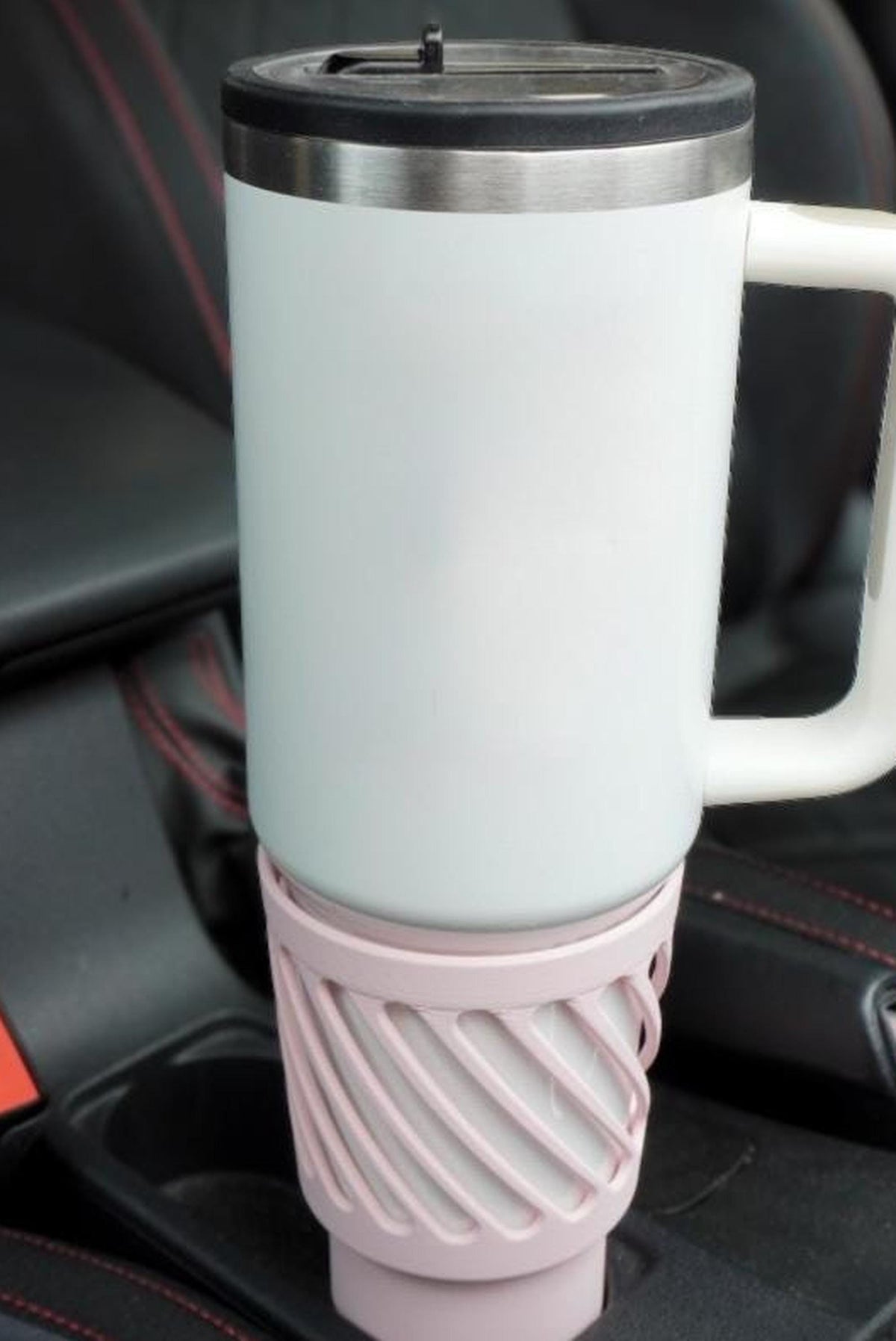 3D Printed Car Cup Holder Extender for Large Tumblers (65-69mm Base)