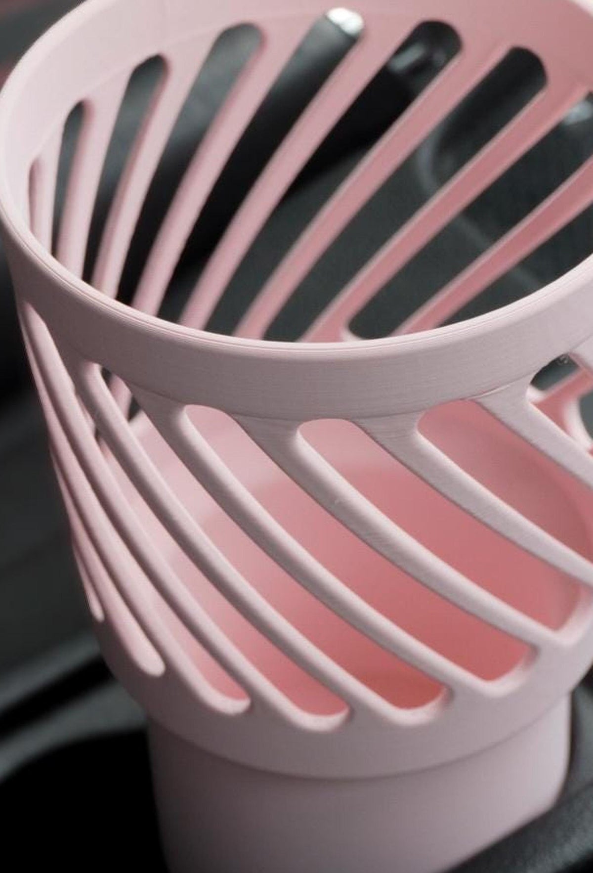 3D Printed Car Cup Holder Extender for Large Tumblers (65-69mm Base)
