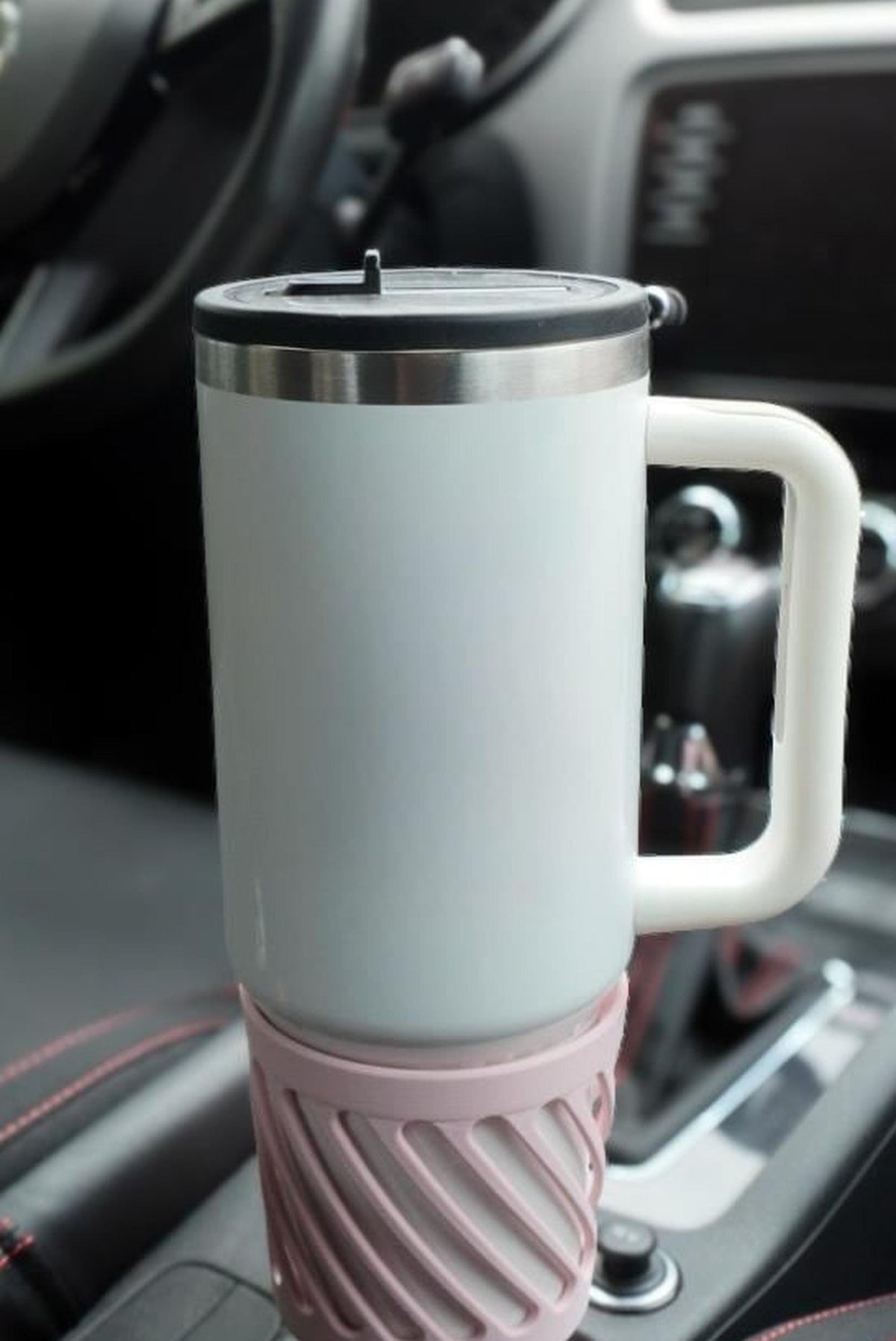 3D Printed Car Cup Holder Extender for Large Tumblers (65-69mm Base)