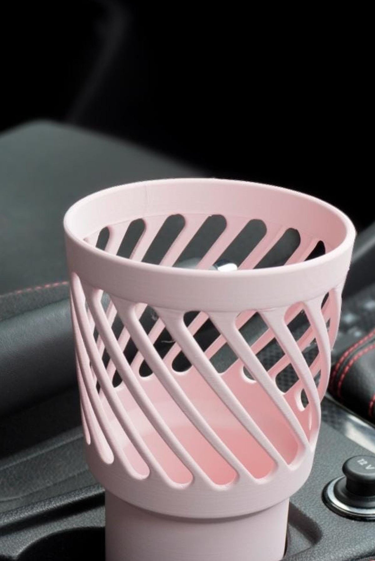 3D Printed Car Cup Holder Extender for Large Tumblers (65-69mm Base)