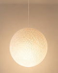 3D Printed Moon Pendant Lamp Shade | Textured Ceiling Light (PLA)