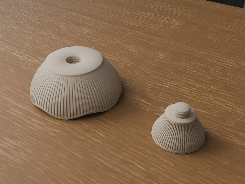 Japandi 3D Printed Fruit Bowl – Minimalist Scandinavian Catchall (Made to Order)