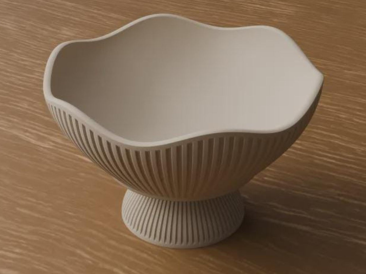 Japandi 3D Printed Fruit Bowl – Minimalist Scandinavian Catchall (Made to Order)