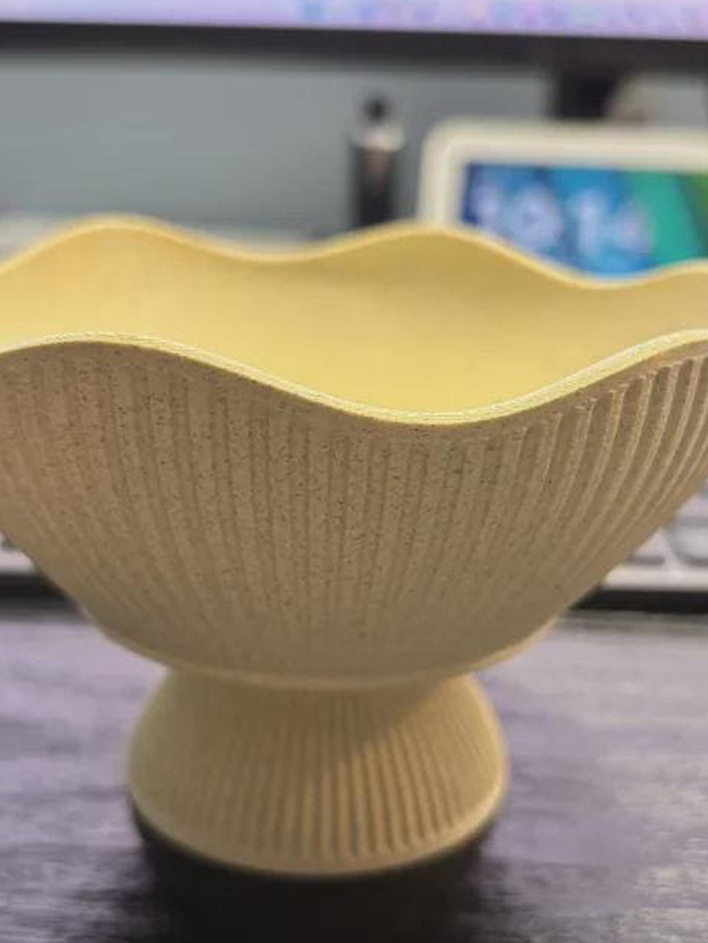 Japandi 3D Printed Fruit Bowl – Minimalist Scandinavian Catchall (Made to Order)