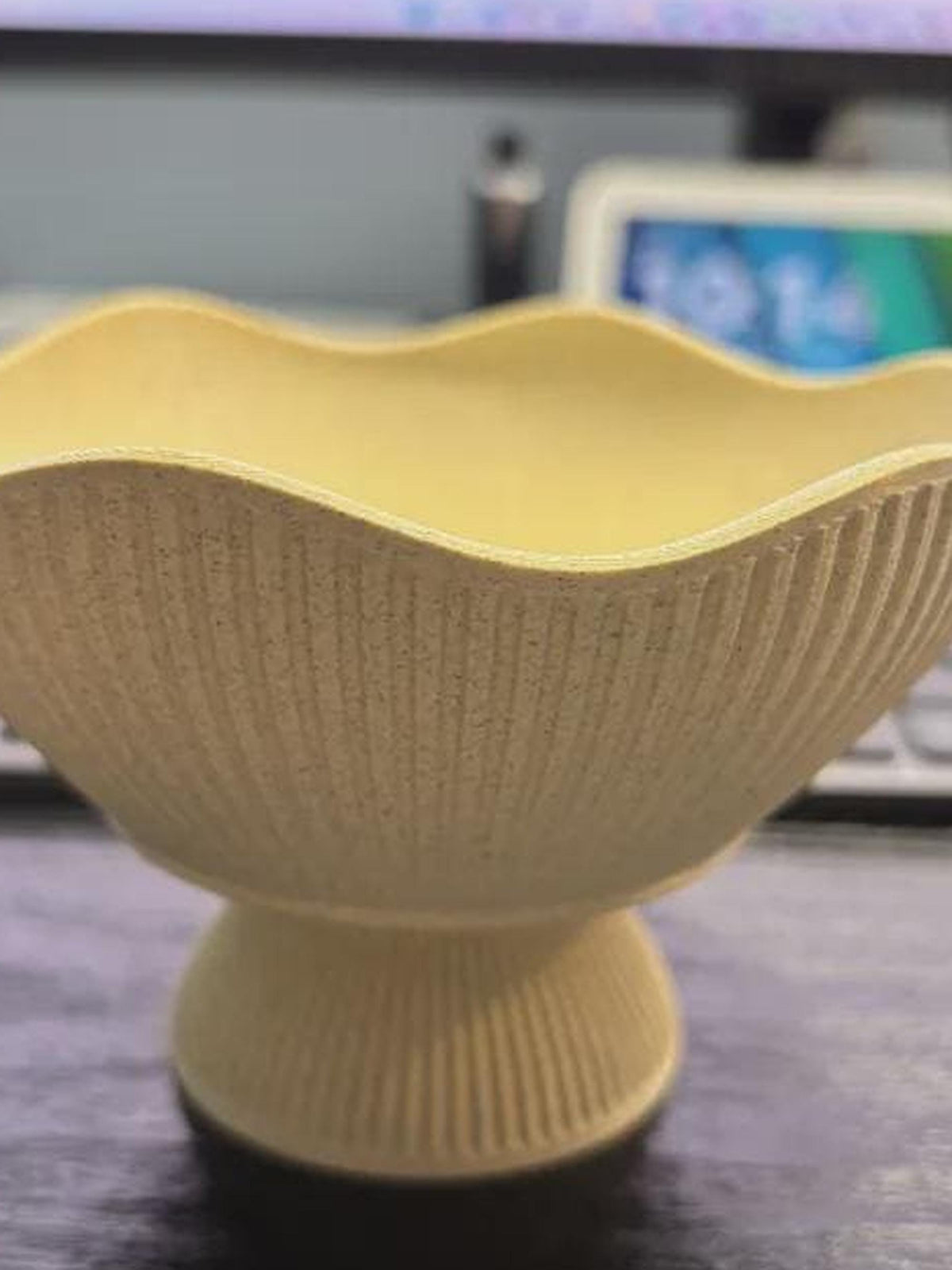 Japandi 3D Printed Fruit Bowl – Minimalist Scandinavian Catchall (Made to Order)