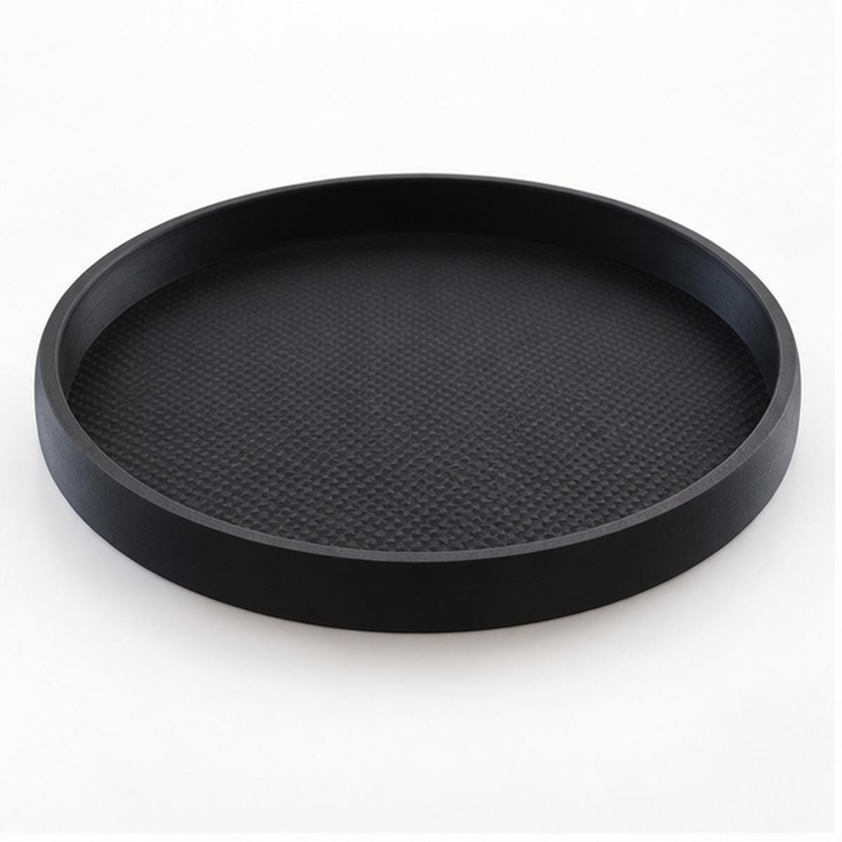 Minimalist Black 3D Printed Catchall Tray, Entryway Organizer (Matte Finish)
