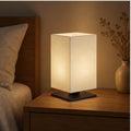 Minimalist Japanese Table Lamp, 3D Printed Warm Ambient Light, Zen Reading Corner Decor