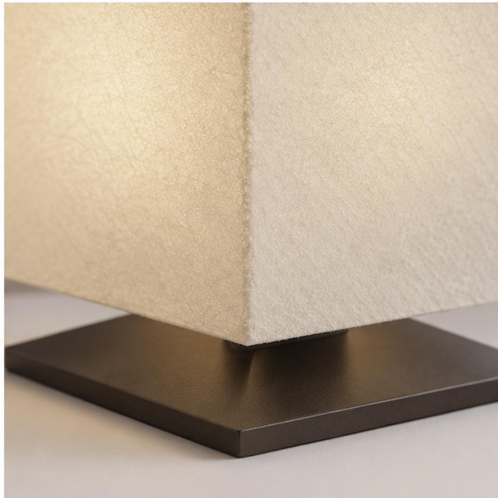 Minimalist Japanese Table Lamp, 3D Printed Warm Ambient Light, Zen Reading Corner Decor