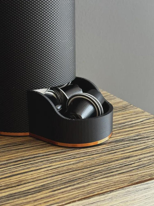 3D Printed Coffee Capsule Holder, Modern Black Pod Storage Stand (Nespresso Compatible)