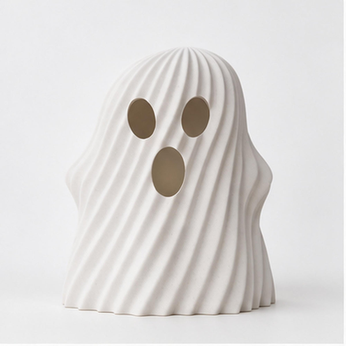 3D Printed Ghost Tealight Holder, Twisted Halloween Shelf Decor, PLA Plastic Ornament