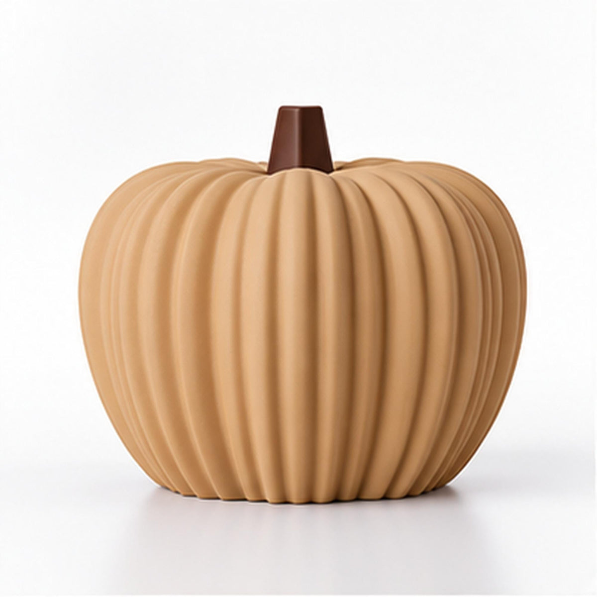 3D Printed Ribbed Pumpkin Decoration, Autumn Shelf Accent, Fall Centrepiece Ornament