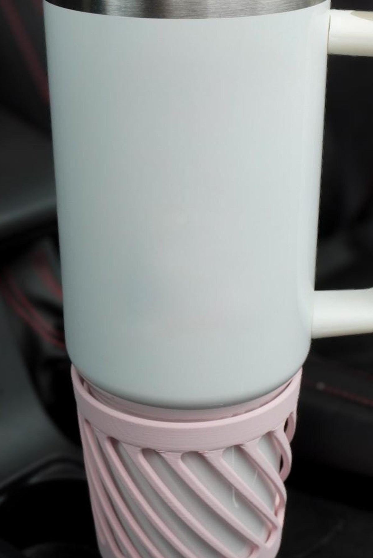 3D Printed Car Cup Holder Extender for Large Tumblers (65-69mm Base)