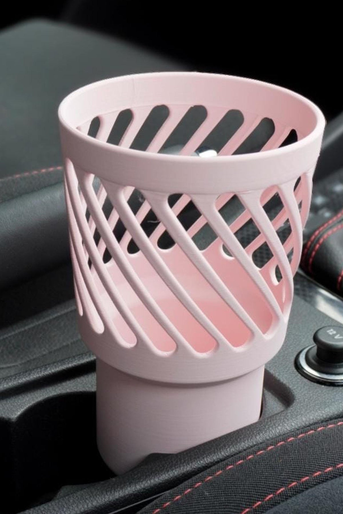 3D Printed Car Cup Holder Extender for Large Tumblers (65-69mm Base)
