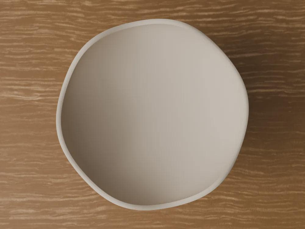 Japandi 3D Printed Fruit Bowl – Minimalist Scandinavian Catchall (Made to Order)