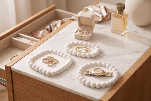 3D Printed Bubble Jewelry Tray Set – Modern Minimalist Organizer (3 Pieces)